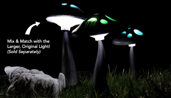 Picture 7 of Mini Mushroom Solar Landscape Lights 2PK