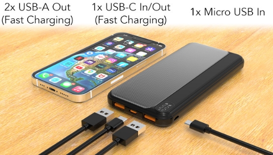 Picture 2 of Fast-Charging 10K Power Bank with Digital Display
