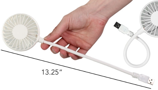 Picture 3 of USB-Powered Flexi Fan For Travel And More 
