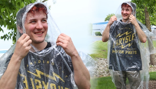 Picture 2 of Emergency Rain Poncho and Survival Tarp