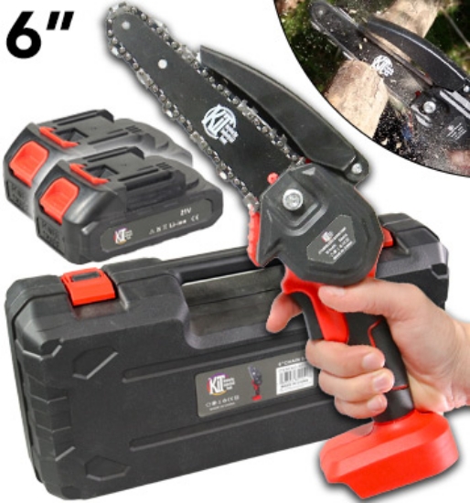 Picture 1 of Rechargeable 6in Handheld Chainsaw Kit