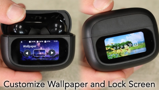 Picture 6 of ANC True Wireless Earbuds with Touch Screen Smart Case