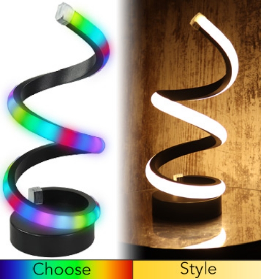 Picture 1 of 10.5 Inch LED Spiral Light; Color Or Warm/Cool White 