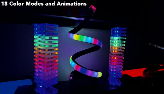 Picture 4 of 10.5 Inch LED Spiral Light; Color Or Warm/Cool White 