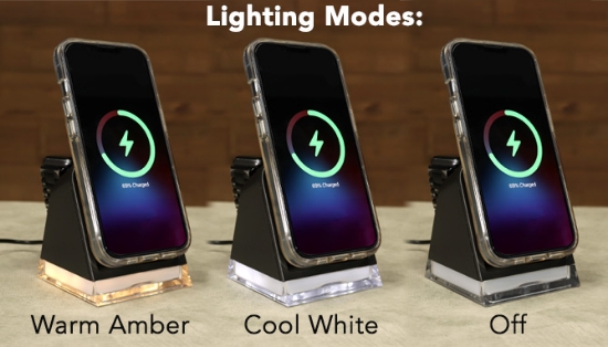 Picture 5 of 4-In-1  Magnetic 25W Wireless Charger And Night Light 