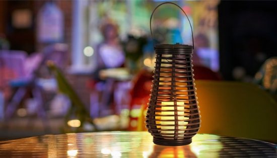 Picture 3 of Solar Flickering Candle Lantern