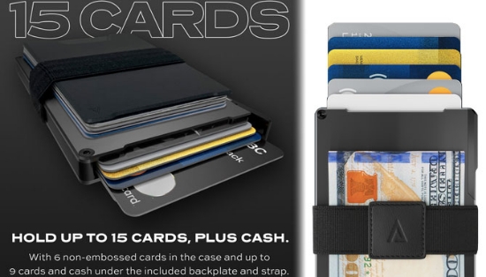 Picture 5 of Statik Aluminum RFID Blocking Credit Card Wallet and Money C